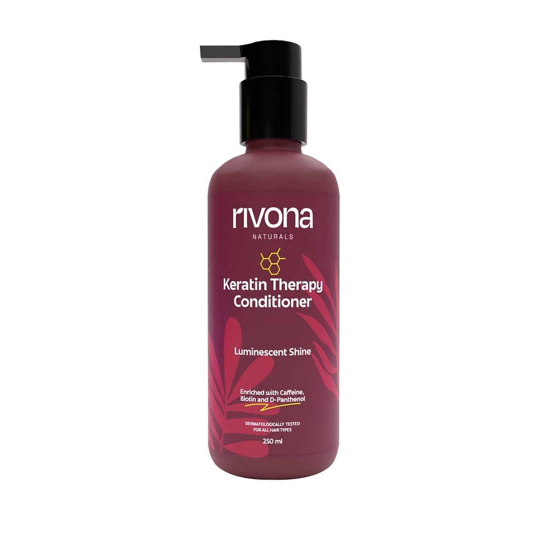 Rivona Keratin Therapy Conditioner, frizz control hair conditioner, smooth hair care, keratin treatment