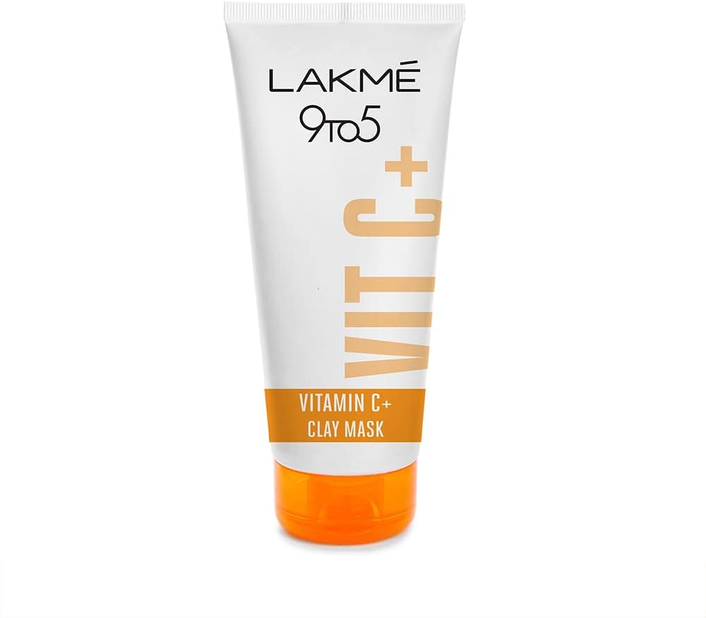Lakme 9 to 5 Vitamin C Clay Mask|50 gms|MRP 299