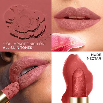 Lakm? Rouge Bloom Powder Matte Bullet Lipstick ï¿½ Nude Nectar 201|4 gms|MRP 999