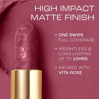 Lakm? Rouge Bloom Powder Matte Bullet Lipstick ï¿½ Pink Tulip 203|4 gms|MRP 999