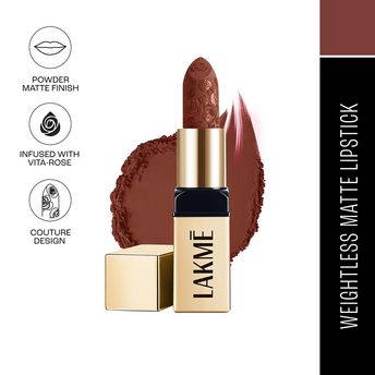 Lakm? Rouge Bloom Powder Matte Bullet Lipstick ï¿½ Cocoa Carnation 204|4 gms|MRP 999