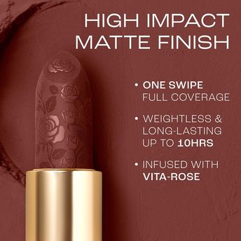 Lakm? Rouge Bloom Powder Matte Bullet Lipstick ï¿½ Cocoa Carnation 204|4 gms|MRP 999