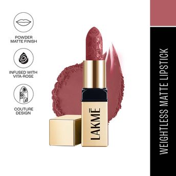 Lakm? Rouge Bloom Powder Matte Bullet Lipstick ï¿½ Blush Peony 206|4 gms|MRP 999