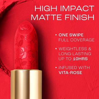 Lakm? Rouge Bloom Powder Matte Bullet Lipstick ï¿½ Cherry Blossom 207|4 gms|MRP 999