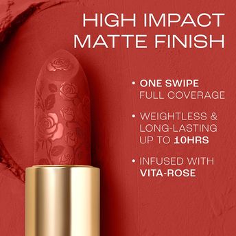 Lakm? Rouge Bloom Powder Matte Bullet Lipstick ï¿½ Scarlet Rose 209|4 gms|MRP 999