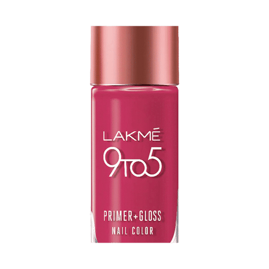 Lakme 9 to 5 Primer + Gloss Nail Color ï¿½ Magenta Mix|6 ml|MRP 260