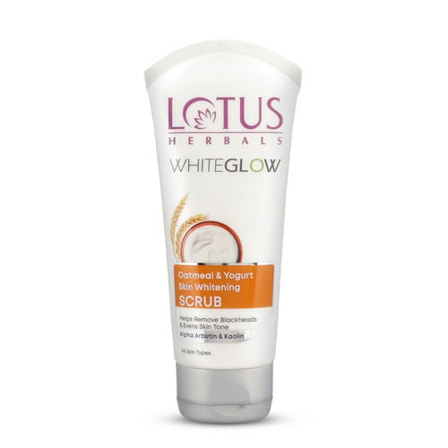 Lotus Herbals Whiteglow Oatmeal and Yogurt Skin Scrub|50 gms|MRP 175