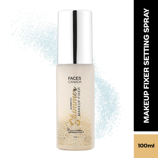 Faces Canada Ultime Pro Shimmer Makeup Fixer Setting Spray|100 ml|MRP 649