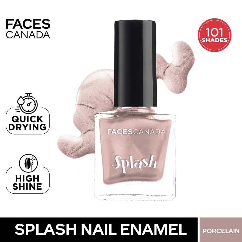 Faces Canada Splash Nail Enamel � 144 Porcelain|8 ml|MRP 129