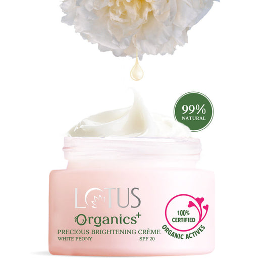 Lotus Organics Precious Brightening Creme SPF 20|50 gms|MRP 845