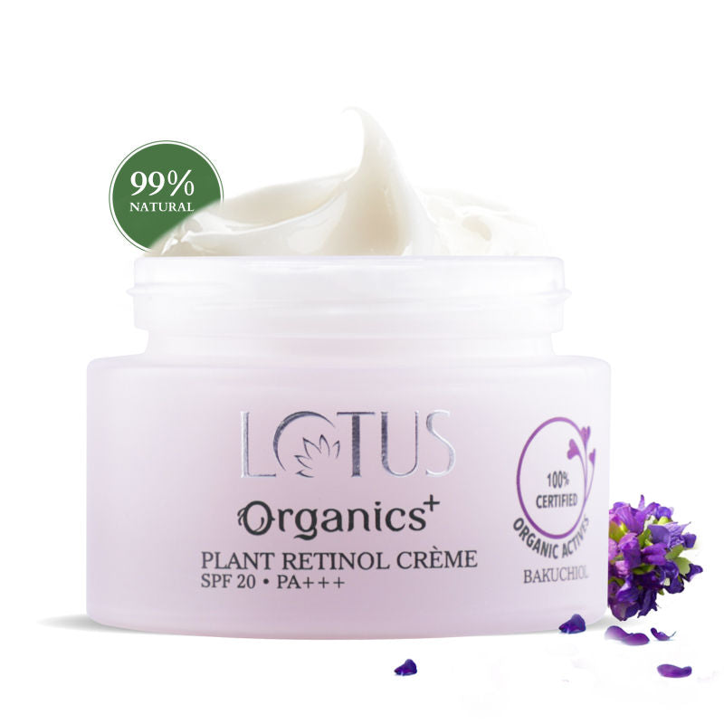 Lotus Organics Bakuchiol Plant Retinol Creme SPF 20|50 gms|MRP 945
