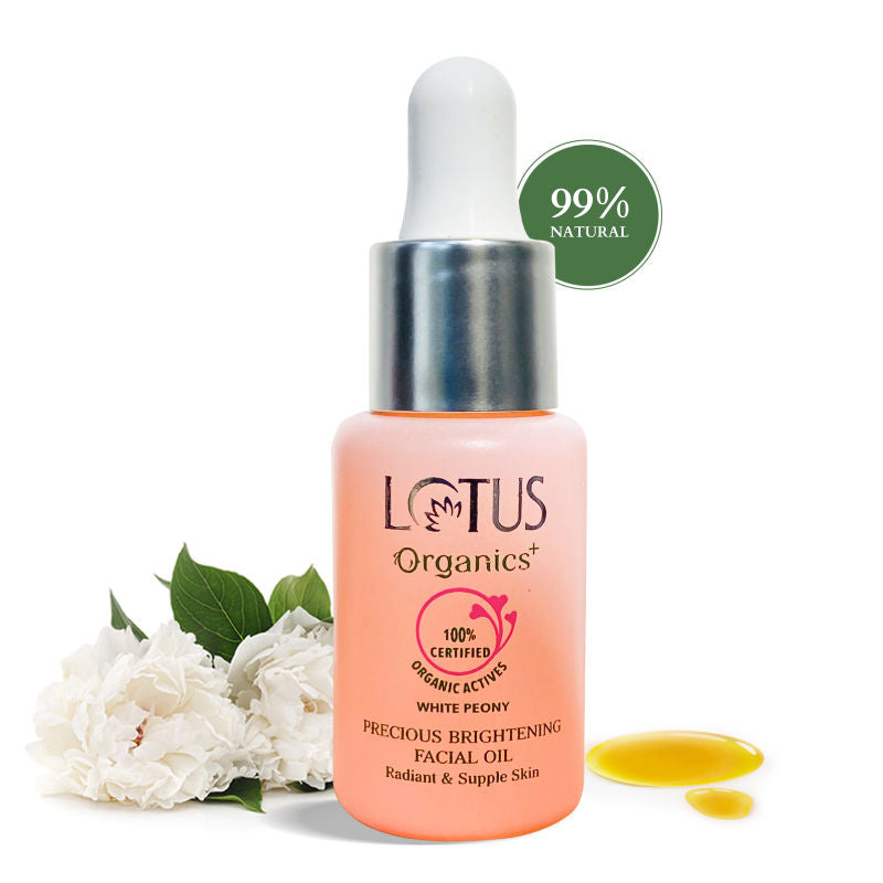 Lotus Organics Precious Brightening Face Oil|15 ml|MRP 945