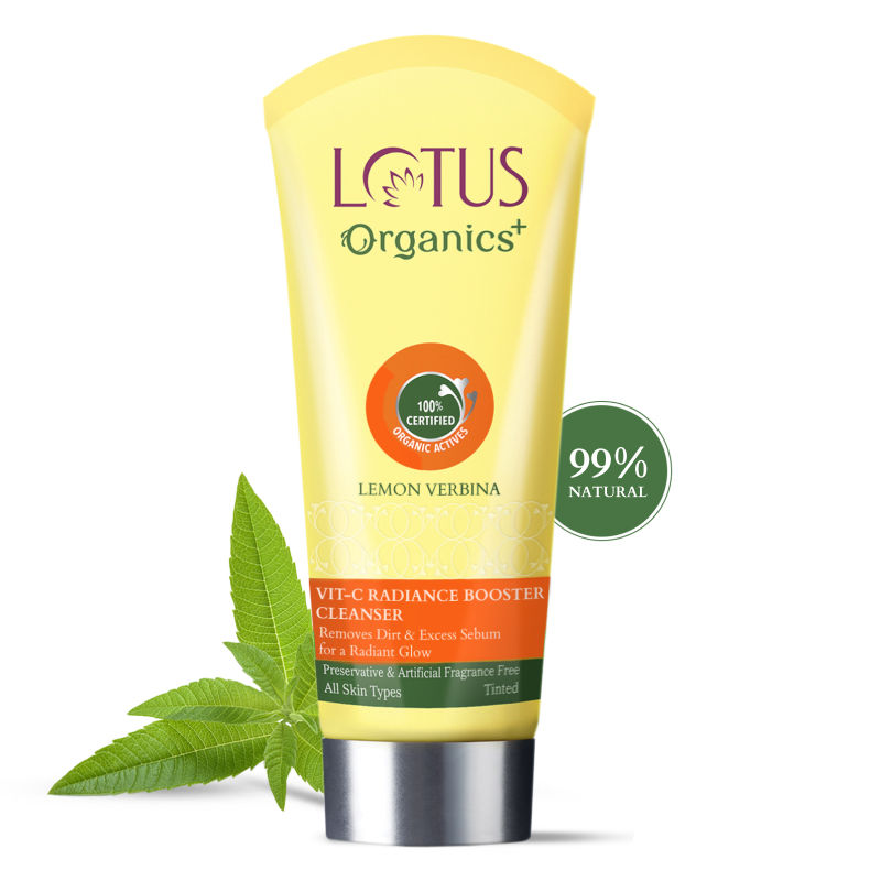 Lotus Organics Vit-C Radiance Booster Cleanser - Lemon Verbena|100 gms|MRP 495