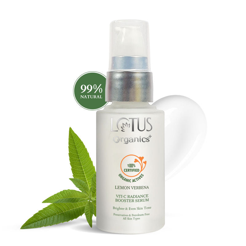 Lotus Organics Vit-C Radiance Booster Serum - Lemon Verbena|30 ml|MRP 945