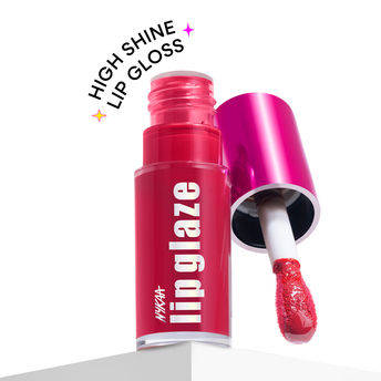 Nykaa Lip Glaze High Shine and Pigment Lip Gloss Oil Lip Glaze - Raspberry Ganache|7 ml|MRP 599