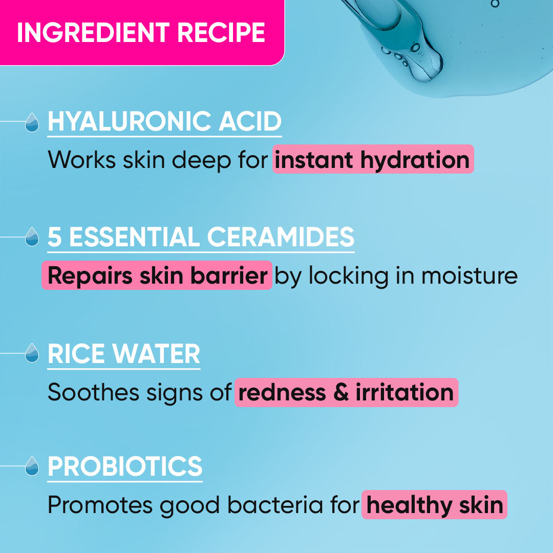 Dot & Key Hydrating Face Serum, hyaluronic acid hydration, barrier support skincare, intense moisture care, daily serum