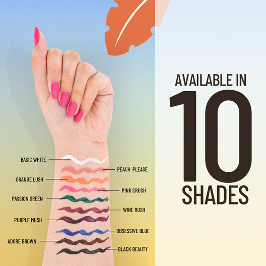Swiss Beauty Colour Me Bright Sketch Eyeliner � Black Beauty|0.7 ml|MRP 259