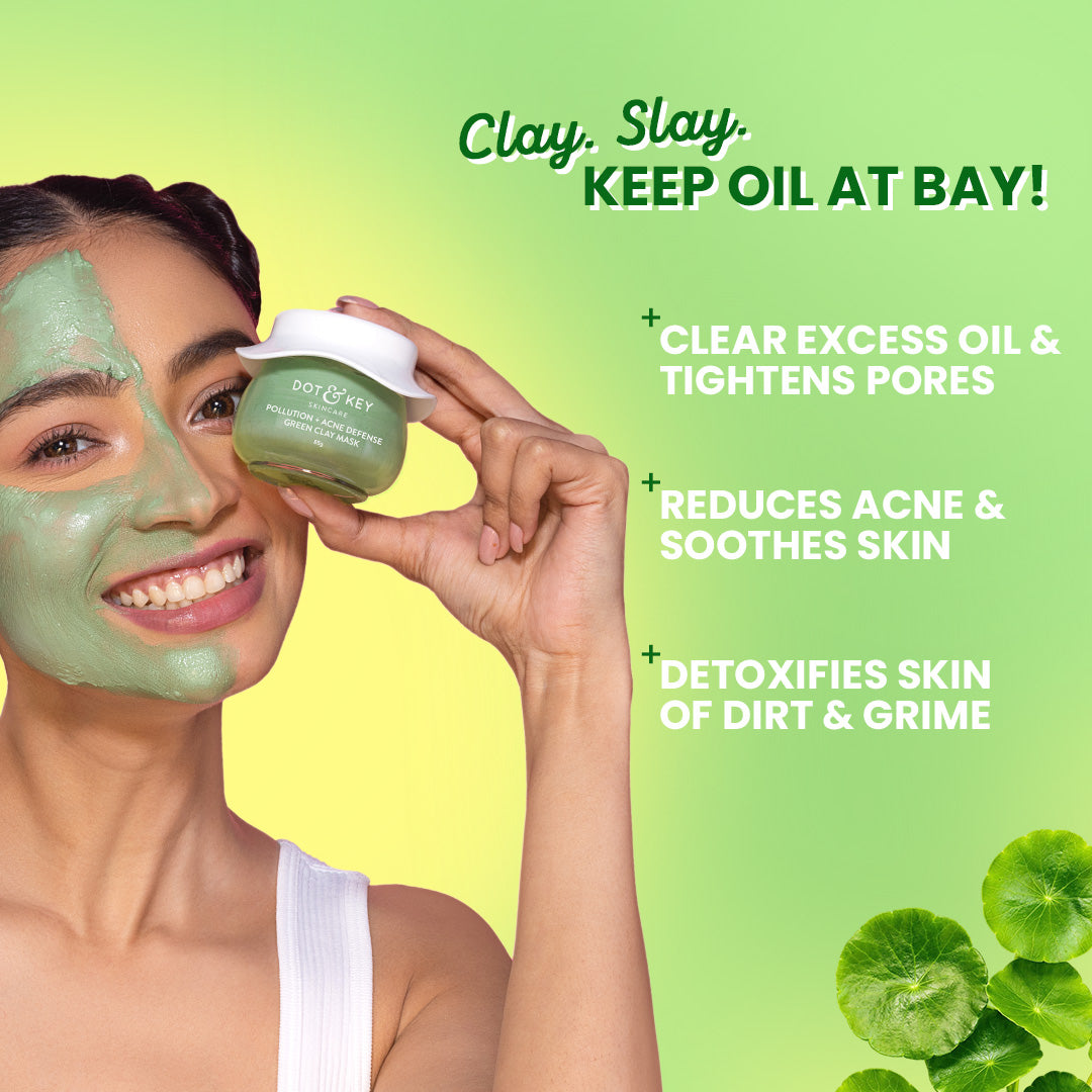 Dot & Key Anti Acne Face Mask, salicylic acid clay mask, oil control care, pore cleansing skincare, acne mask