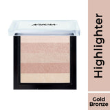 Nykaa Glow Goals! Shimmer Brick Highlighter Palette - Good Old Gold|7.5 gms|MRP 699