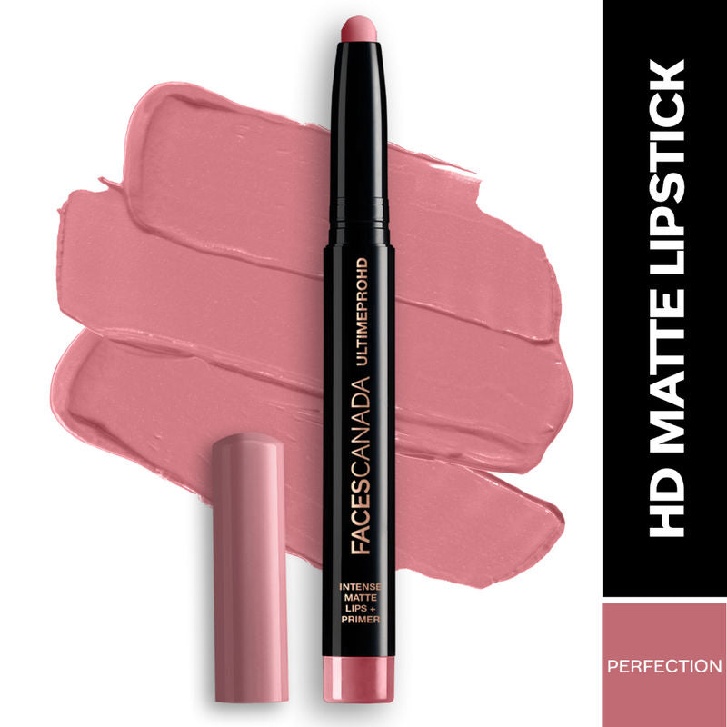 Faces Canada Ultime Pro HD Intense Matte Lips + Primer - Perfection 01|1.4 gms|MRP 849