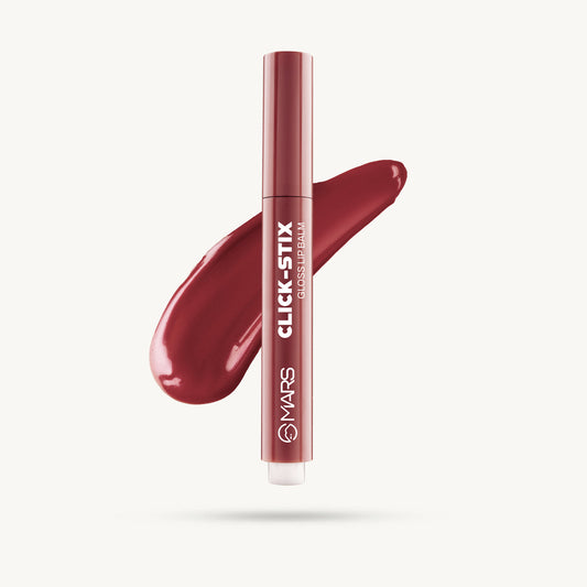 Mars Click Stix | Gloss Lip Balm 04 - Cherry Glaze|2 gms|MRP 349