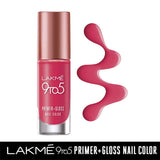 Lakme 9 to 5 Primer + Gloss Nail Color ï¿½ Blush Punch|6 ml|MRP 260