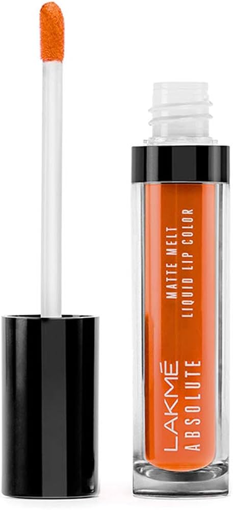 Lakme Absolute Matte Melt Liquid Lip Color ï¿½ Tangerine Pout|6 ml|MRP 800