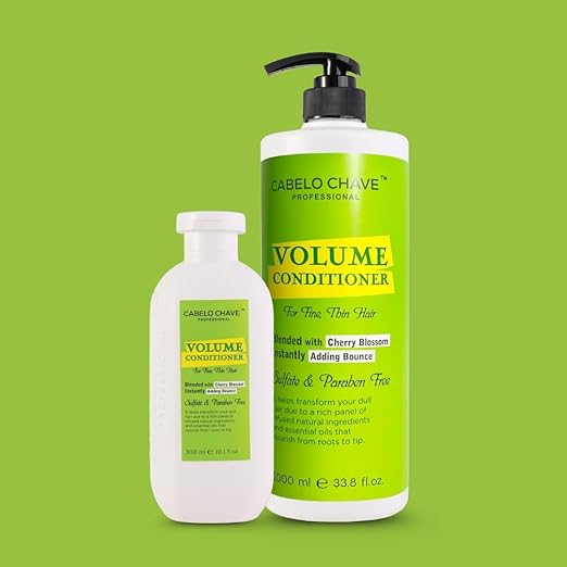 Cabelo Chave Volumizing Conditioner, Lightweight Formula for Fine & Thin Hair | Adds Volume, Strength & Shine 300 ml