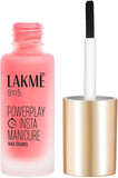 Lakmï¿½ 9to5 Powerplay Insta-Manicure Nail Enamel ï¿½ Pink Sorbet|6 ml|MRP 250