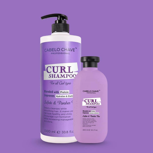 Cabelo Chave Curl Shampoo l Sulfate-Free Hydrating Cleanser For Soft & Healthy-looking curls 1000ml