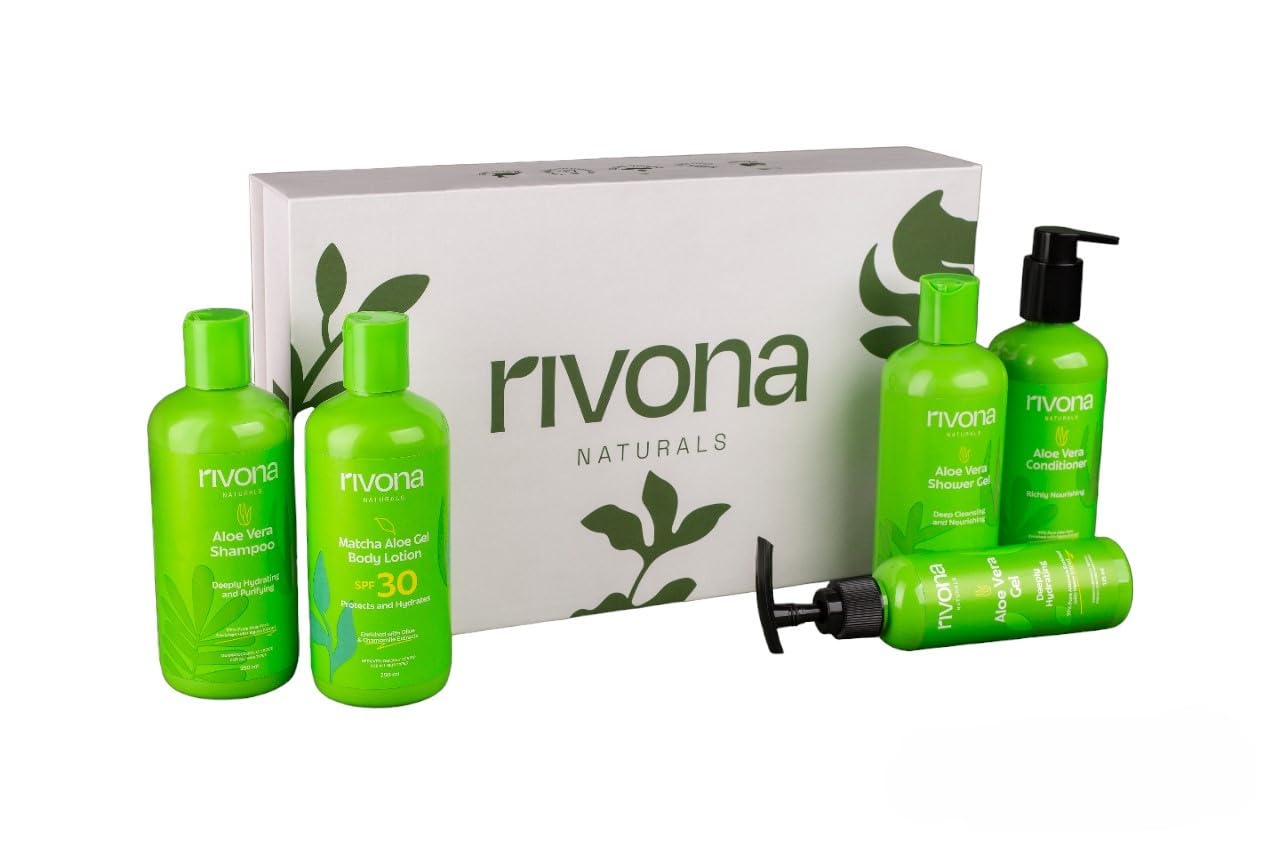 Rivona Aloe Alchemy Gift Set, aloe based skincare kit, premium gifting collection