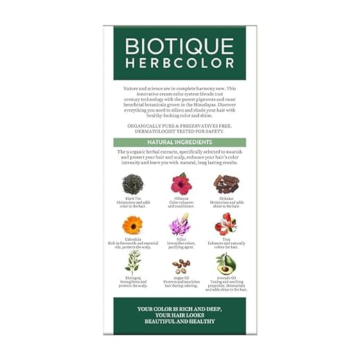 Biotique Herbcolor 3N Darkest Brown 50g+110ml