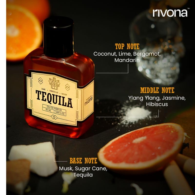 Rivona Tequila Perfume, fresh bold fragrance, premium scent, rivona eau de parfum