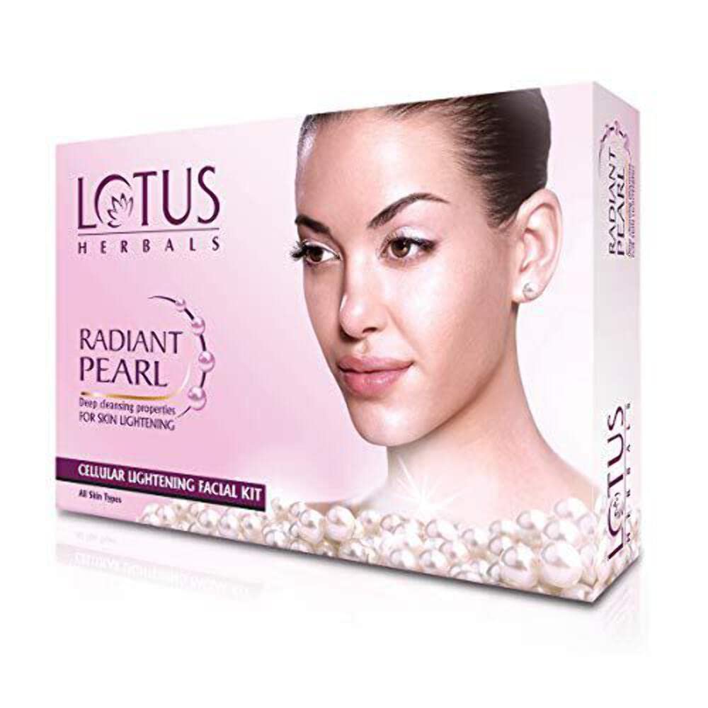 Lotus Herbals Radiant Pearl Cellular Facial Kit, facial kit, pearl-based