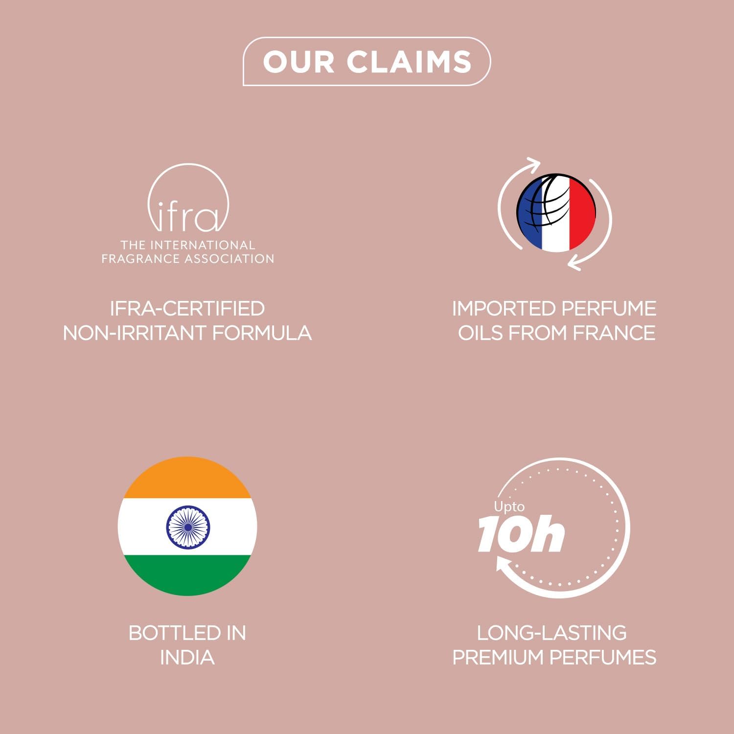 BellaVita Luxury WomenÕs Perfume Gift Set featuring four 20 ml long-lasting fragrance bottles.