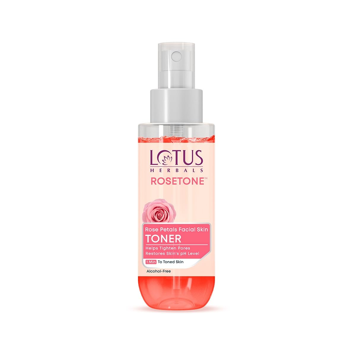 Lotus Herbals Rosetone Rose Petals Facial Skin Toner, face toner, clear liquid