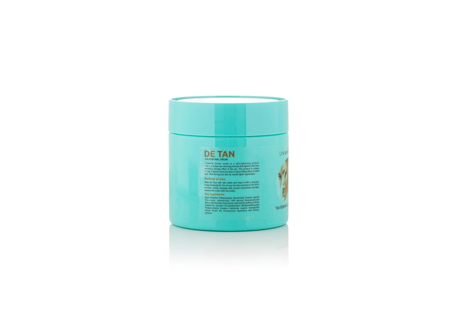 Unikveda De Tan Removal Cream, tan care cream, vitamin e enriched detan, even tone skin care, salon use