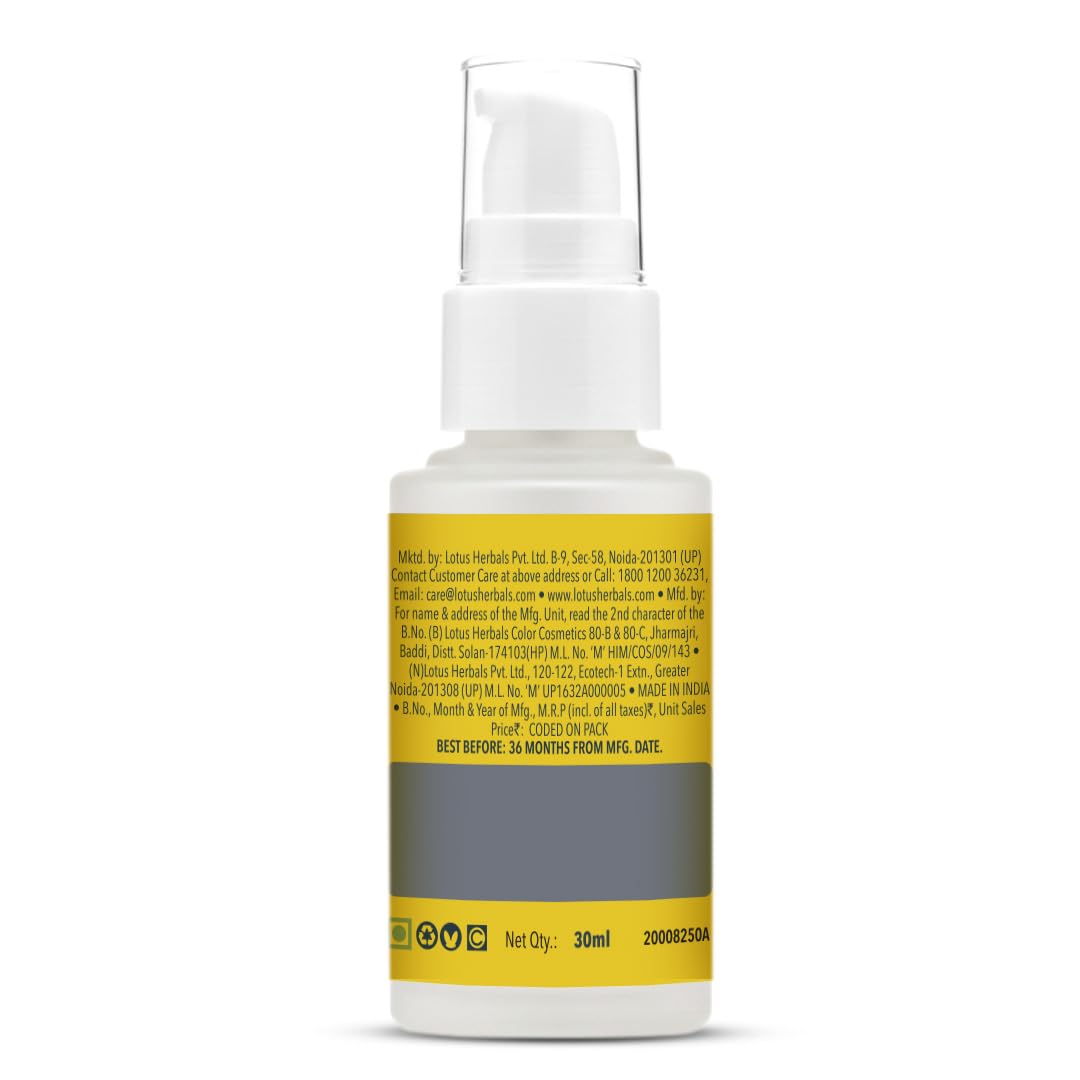 Lotus Herbals WhiteGlow Vitamin-C + Gold Radiance Serum, face serum, lightweight texture