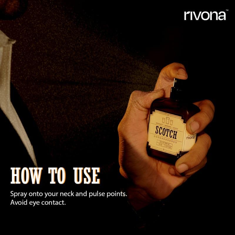 Rivona Scotch Perfume, woody aromatic fragrance, premium scent, rivona eau de parfum