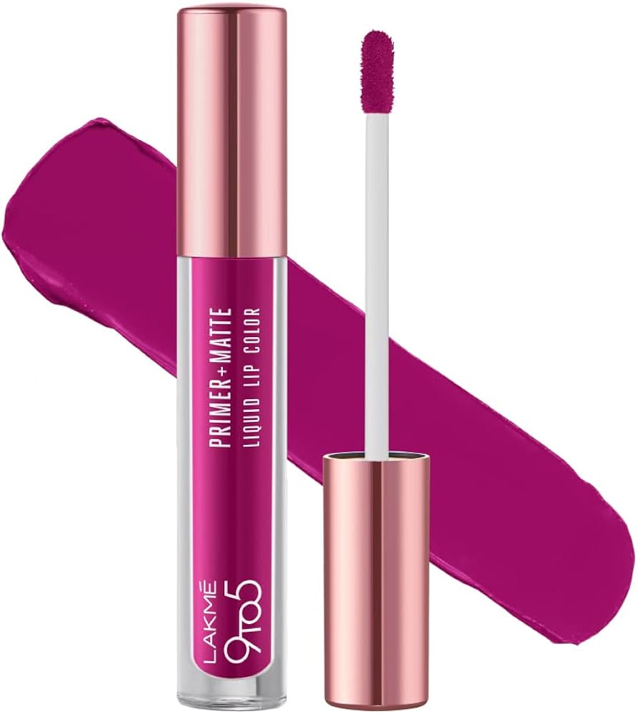 Lakme Powerplay Priming Matte Liquid Lipstick ï¿½ MM2 Passion Berry|4.2 ml|MRP 499