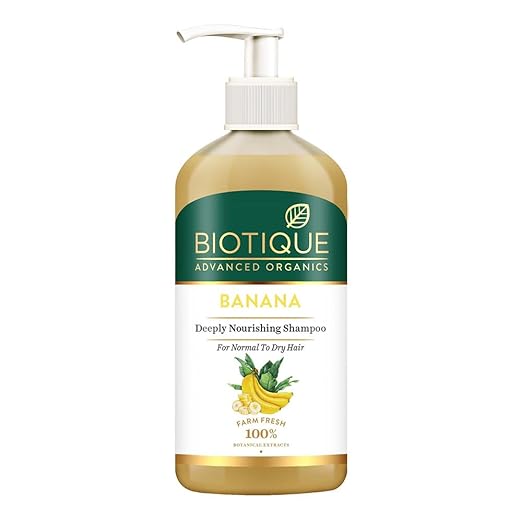 Biotique Banana Deeply Nourishing Shampoo – Gentle cleansing shampoo for softness, strength, and natural shine