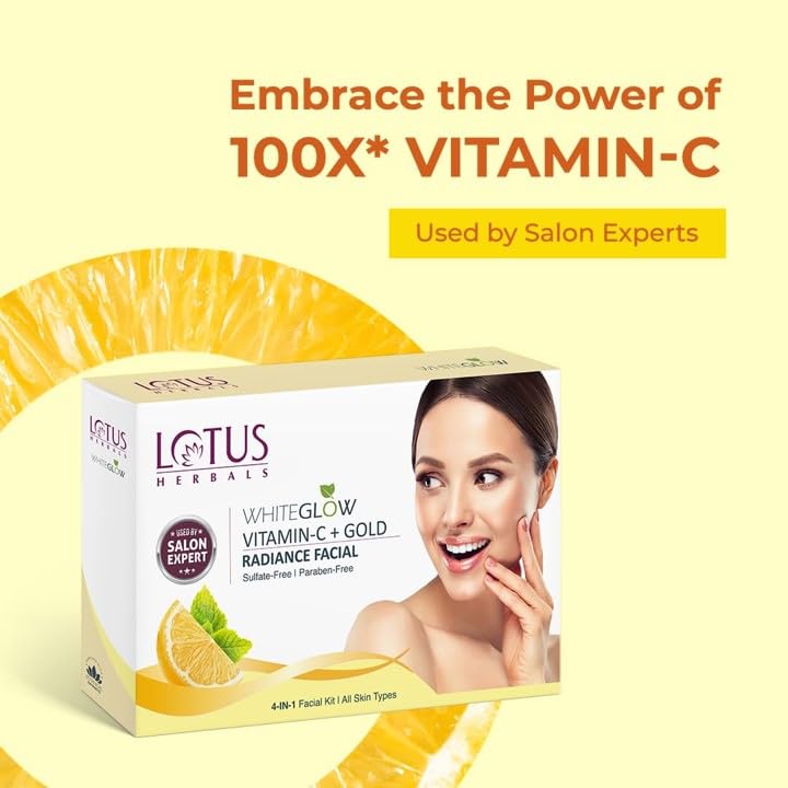 Lotus Herbals WhiteGlow Vitamin-C Single Facial Kit, facial kit, vitamin C-based