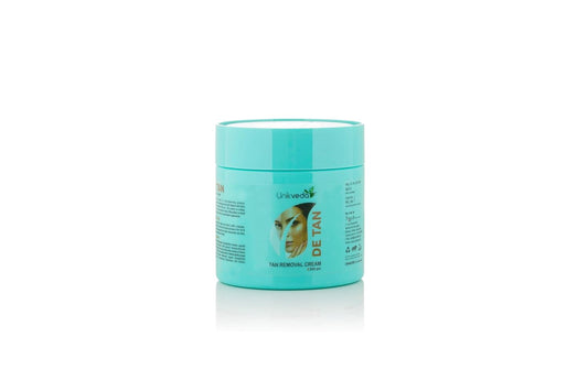Unikveda De Tan Removal Cream, tan care cream, vitamin e enriched detan, even tone skin care, salon use