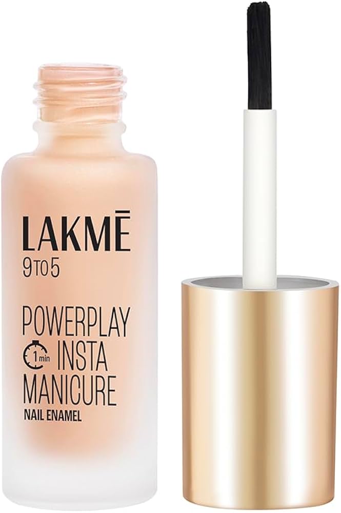 Lakmï¿½ 9to5 Powerplay Insta-Manicure Nail Enamel ï¿½ Nude Eclipse|6 ml|MRP 250