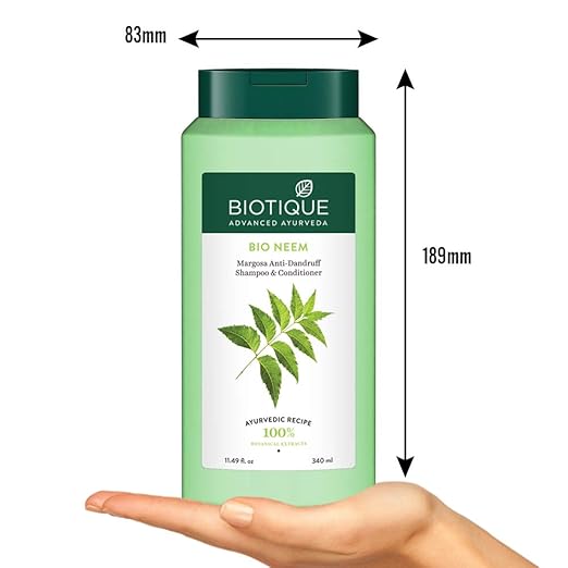 Biotique Advanced Ayurveda Fresh Neem Anti Dandruff Shampoo & Conditioner