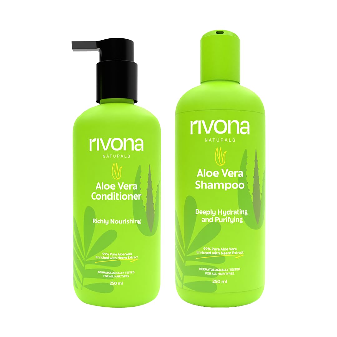 Rivona Aloe Anti Frizz Hair Care, smooth hair shampoo conditioner, frizz control care