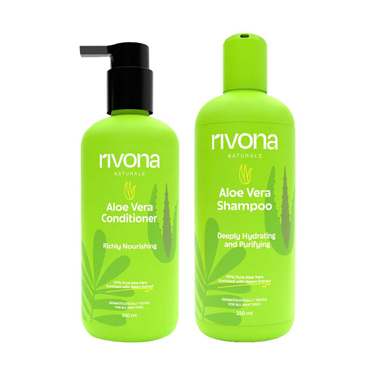 Rivona Aloe Anti Frizz Hair Care, smooth hair shampoo conditioner, frizz control care