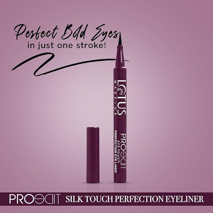 Lotus Herbals Proedit Silk Touch Perfection Eye Liner, liquid eyeliner, precision tip