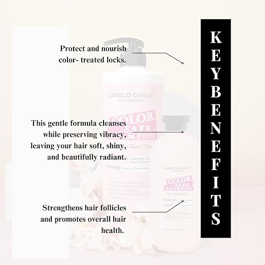 Cabelo Chave Color Safe Shampoo l Hydrating & Conditioning Care For Colored Hair 1000ml