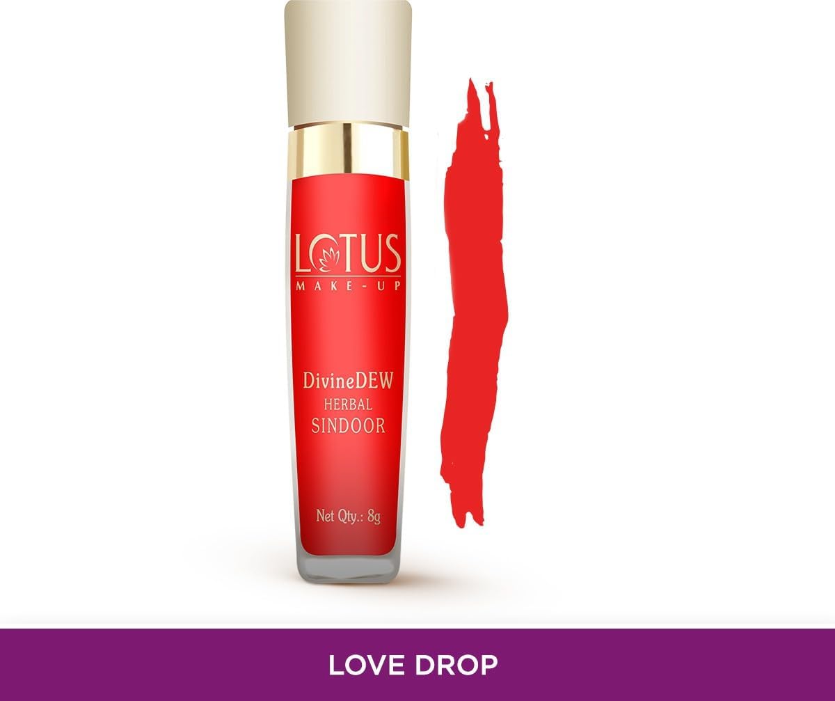 Lotus Make-Up Divine Dew Herbal Sindoor, sindoor, Love Drop shade
